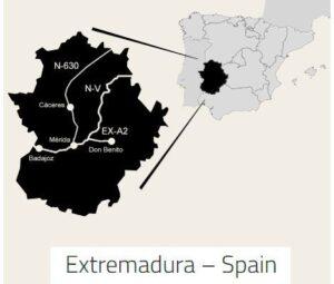mapa extremadura